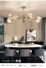 Crystal Dining Room Living Room Chandelier Magic Beans Molecular Chandelier Nordic Bedroom Iron Pendant Lamp