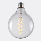 G125 Transparent Globe Filament Bulb Cold White 125x160 Mm Flicker Free