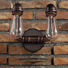 Iron Water Pipe Wall Sconce Light Bulbs Ac85-265v 50/60 Hz For Restaurant