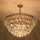 Luxury Crystal Pendant Ceiling Light Gold For Living Room Sitiing Room Decor