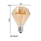 Commercial Led Filament Lamp E27 4w E27 Led Light Bulb Amber Gold G95 G125