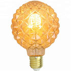 Pineapple G95 Edison Filament Bulbs Amber 8w Led Edison Bulb E27 Dimmable