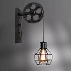 Energy Saving Filament Bulb Wall Lights / Hanging Bulb Wall Light Easy Installation