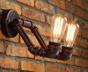 Iron Water Pipe Wall Sconce Light Bulbs Ac85-265v 50/60 Hz For Restaurant