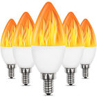 2w E14  	Led Flame Light Bulb Decorative Flickering Candle Bulbs Ac85 - 265v