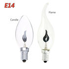 C35 3w E14 Led Flame Light Bulb That Look Like Flames 1400-1600 K Ce Rohs Approved