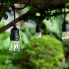 E27 E26 Edison Bulb String Lights Indoor 5m 10m Waterproof Ce Rohs Certification