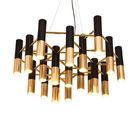 Creative Modern Gold Metal Pendant Lamp for Hotel Decorative Lighting Fixutres