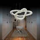 Crystal Luxury Modern Pendant Light Love Shape  20000 Hrs Lifespan 110v-240v