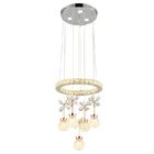 Circle Round Modern Crystal Pendant Light For Indoor House Lighting Fixtures