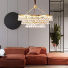 Commercial Modern Crystal Flower Chandelier Elegant Ceiling Light Led Pendant Lamp