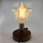 E26 E27 40w Edison Filament Bulbs  Star Shape Retro Carbon Filament Lamp