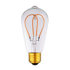 Dimmable Flicker Free Soft LED Filament Lamp St64 Spiral Vintage E26 Edison Bulb