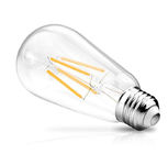 Amber Glass LED Filament Bulb ST64 4W 8W Dimmable 220 Volt 2200k