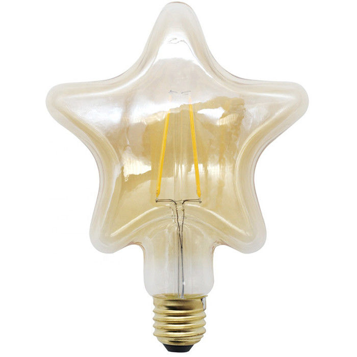 Star Shape 120mm Edison Filament Bulbs Dimmable Retro Bulbs E27 4 Watt
