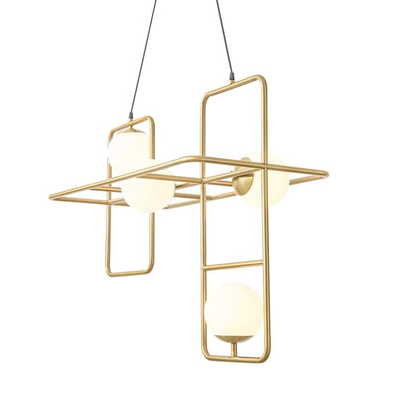 Trendy Golden Iron Pendant Lights Modern Style For Indoor Home Lighting Fixtures