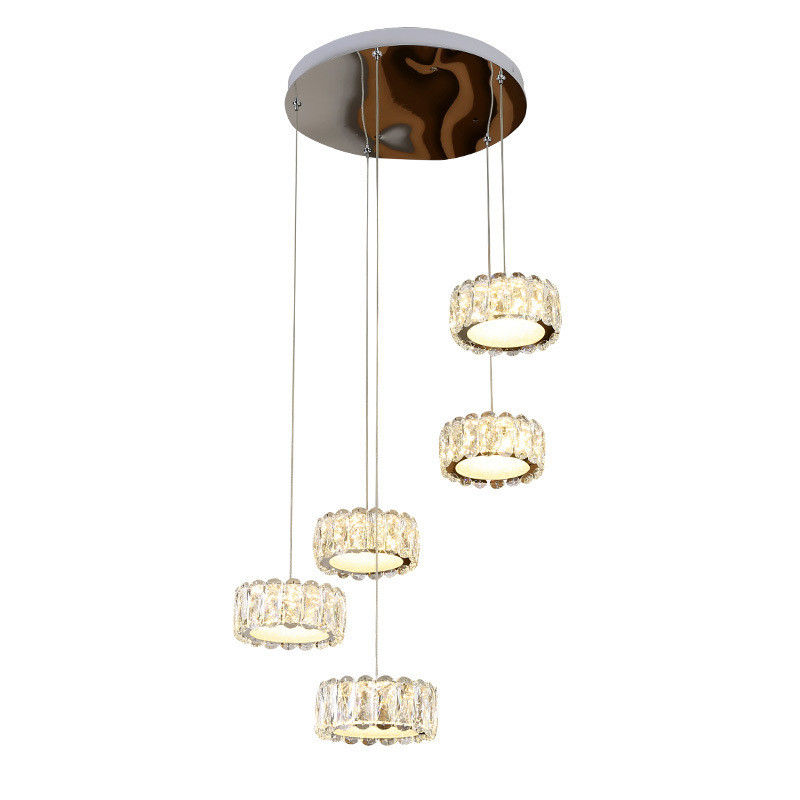 Home Deco Modern Pendant Light  / Contemporary Pendant Lamp Siliver Finished