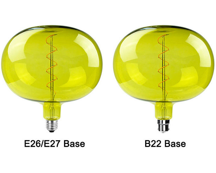 Large Edison LED Spiral Flexible Globe Filament Bulb Dimmable E26 E27 Base 220v Decorative Light Bulb