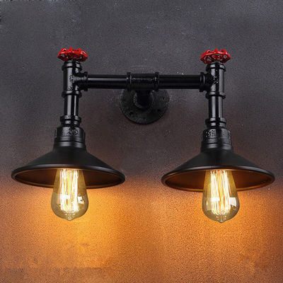Classic E27 Edison Filament Bulb Wall Lights Metal Water Pipe Wall Light
